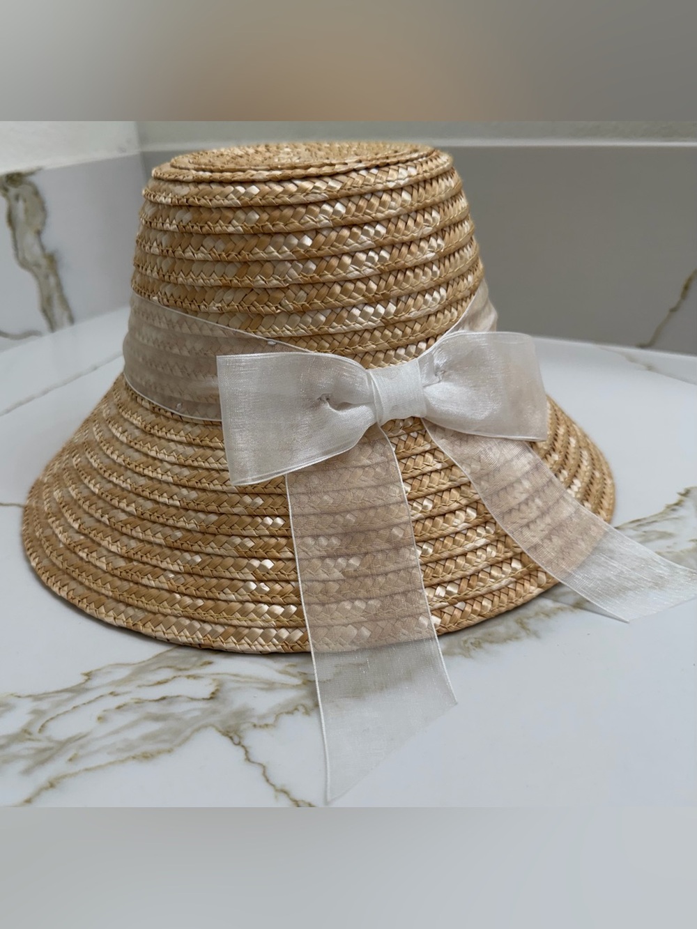 Janie and Jack Bow Straw Sun Hat